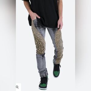 Mnml Leopard Straight Denim D422 *NWT*